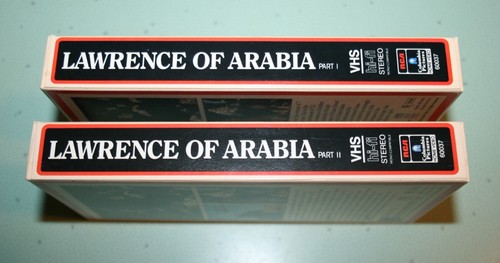 Vintage Lawrence of Arabia Parts 1 & 2 VHS Video 1962 Two Box Set FREE SHIP - Picture 2 of 6