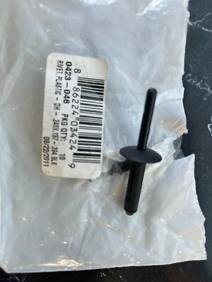 ***NOS ARCTIC CAT 0423-046 RIVET, PLASTIC - DH - .246X.157-.394 BLK | eBay