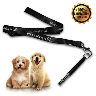 LUPO Dog Whistle Recall Stop Barking Silent Pet Training Adjustable + Lanyard
