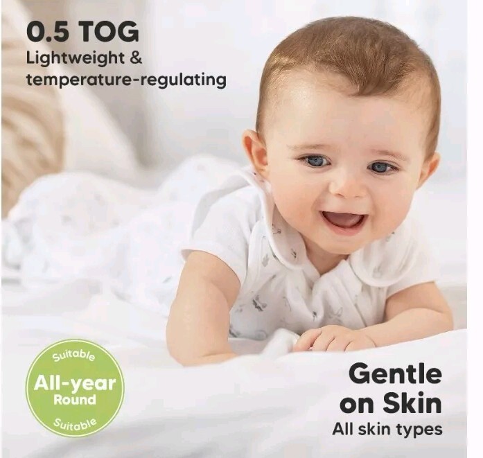 Baby Sleep Sack Organic Cotton Wearable Blanket Swaddle Blanket 6-18 mo.. size M