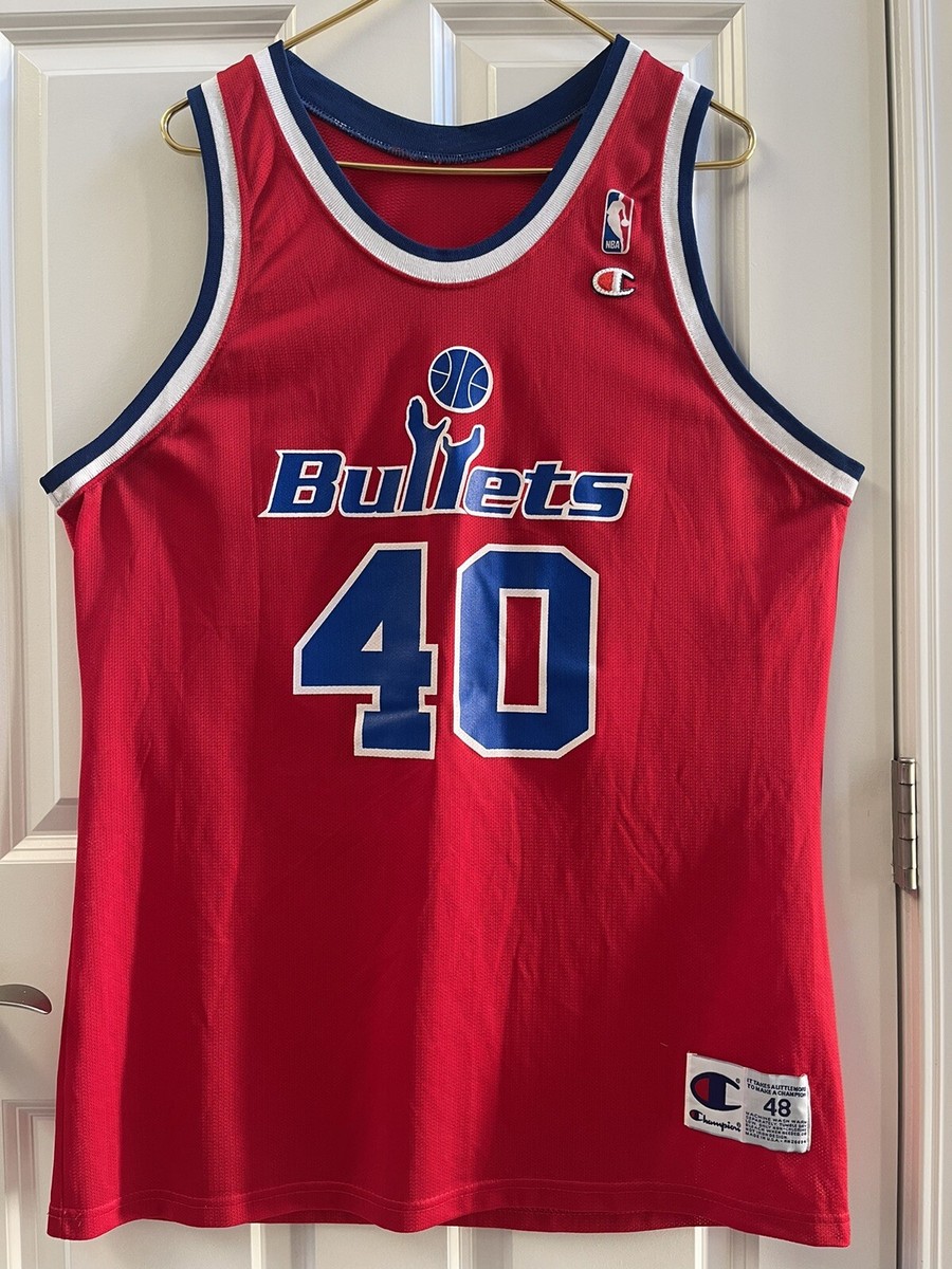 RARE ORIGINAL CHAMPION RED WASHINGTON BULLETS CALBERT