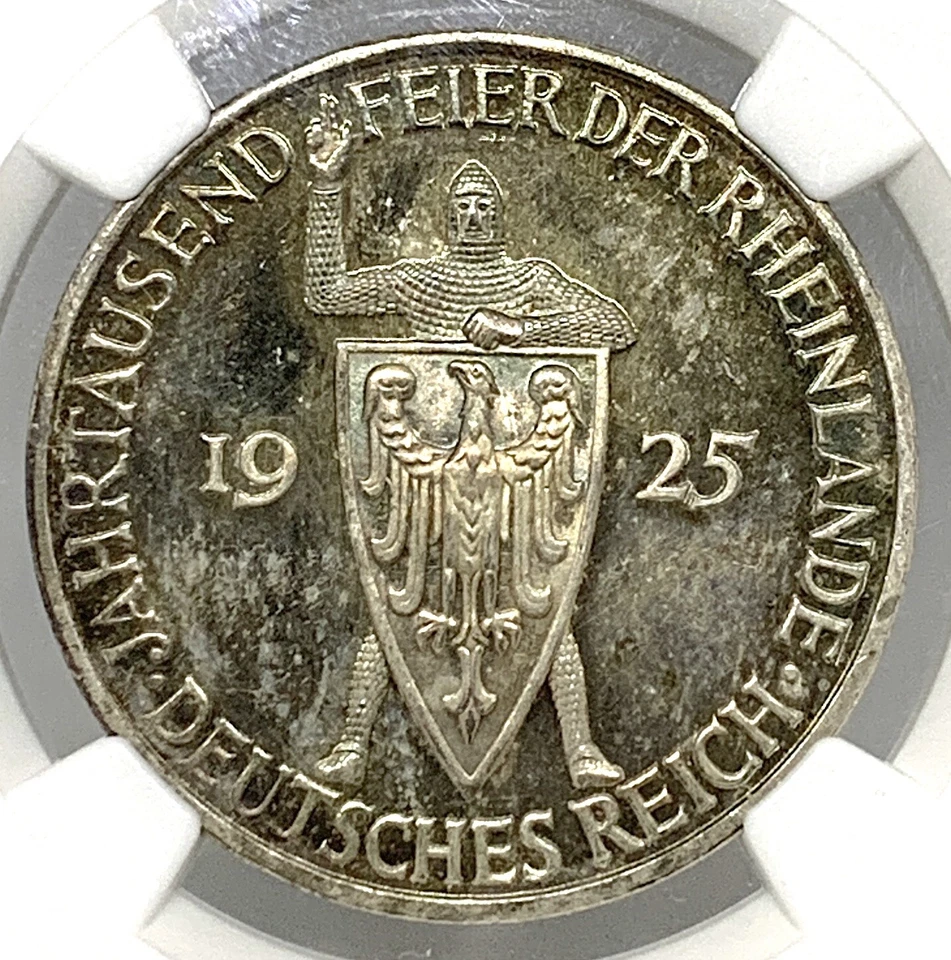 Germany, Weimar Republic, 1925 F, 5 Mark, 1000 Years, Thaler, NGC PF 64 CAMEO PP - Image 3 of 3