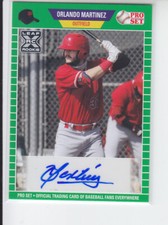 2021 Leaf Pro Set Orlando Martinez RC Auto Angels