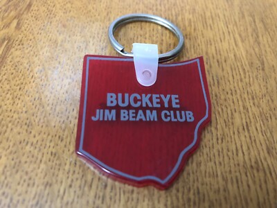 BUCKEYE JIM BEAM CLUB BOURBON WHISKEY ADVERTISING KEYCHAIN COLUMBUS OHIO