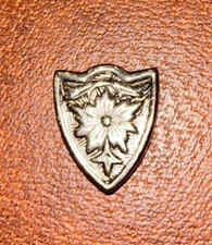 Western Cowboy Silver Flower Engraved Belt Pin Buckle Solid Thick