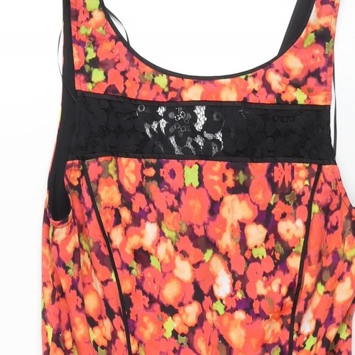 Jessica Simpson Mujer Multicolor Floral Poliéster Ajuste y Acampanado Talla 6 Cucharada N - Imagen 3 de 10