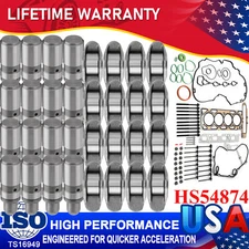 Head Gasket W/ Bolt & 16pcs Rocker Arm Valve Lifter Kit for Chevy GMC Buick 2.4L