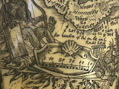 Diseños de mapa de dientes de ballena sintética Scrimshaw - Imagen 5 de 6