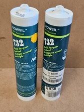  2 Pack DOWSIL 732 10.1oz Tube Multi-purpose Sealant Clear