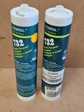 (2 Pack) DOWSIL 732  10.1oz Tube Multi-purpose Sealant Clear
