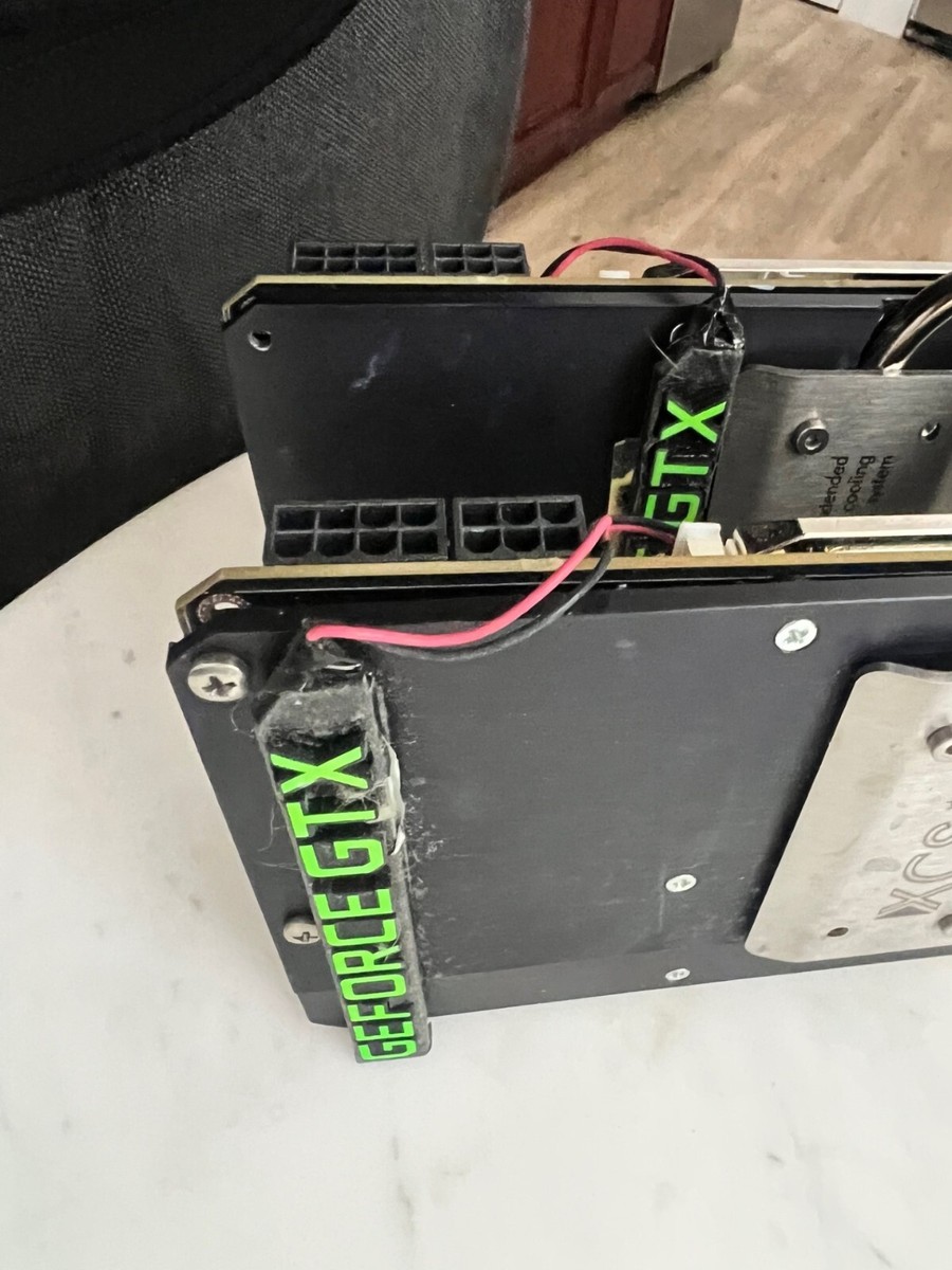 X NVIDIA EVGA 1080 TI AQUACOMPUTER WATERCOOLED SLI GPUS