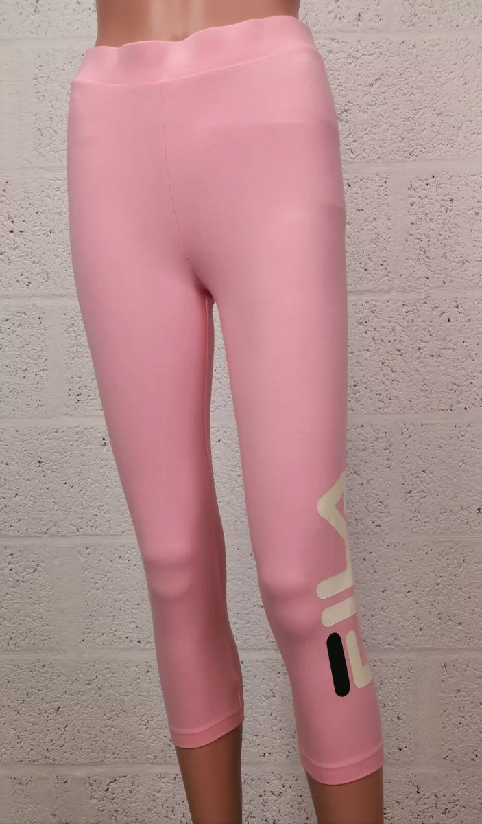 Ladies FILA CAPRI SPORTS LEGGINGS CANDY PINK Small (8) Med (10) avail BNWT