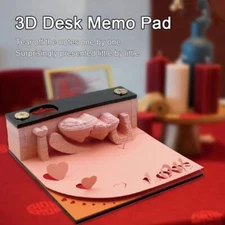 3D Desk Memo Pad Memo Pad Creative Desk DIY Notes Notepad New Lot B3 Design P6