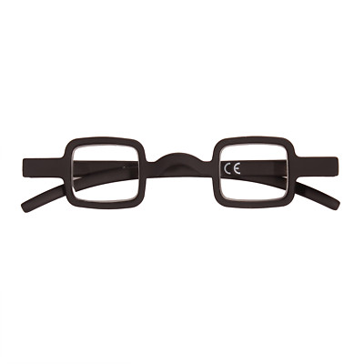 Mens Womens Vintage Small Square Full Rim Readers Reading Glasses Eyeglasses