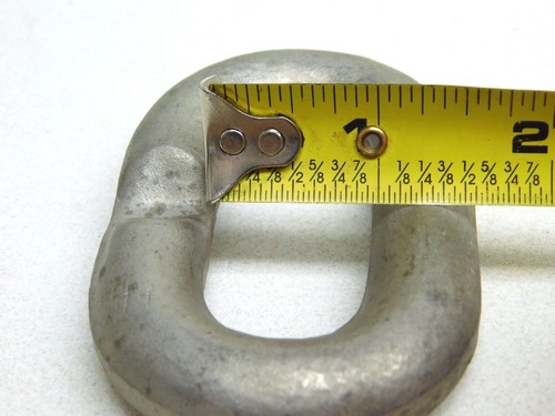 Anello Master Link 5/8" Spessore x 3-1/2" Lungo Grado Militare Sollevamento Catena Paranco HB - Foto 4 di 8