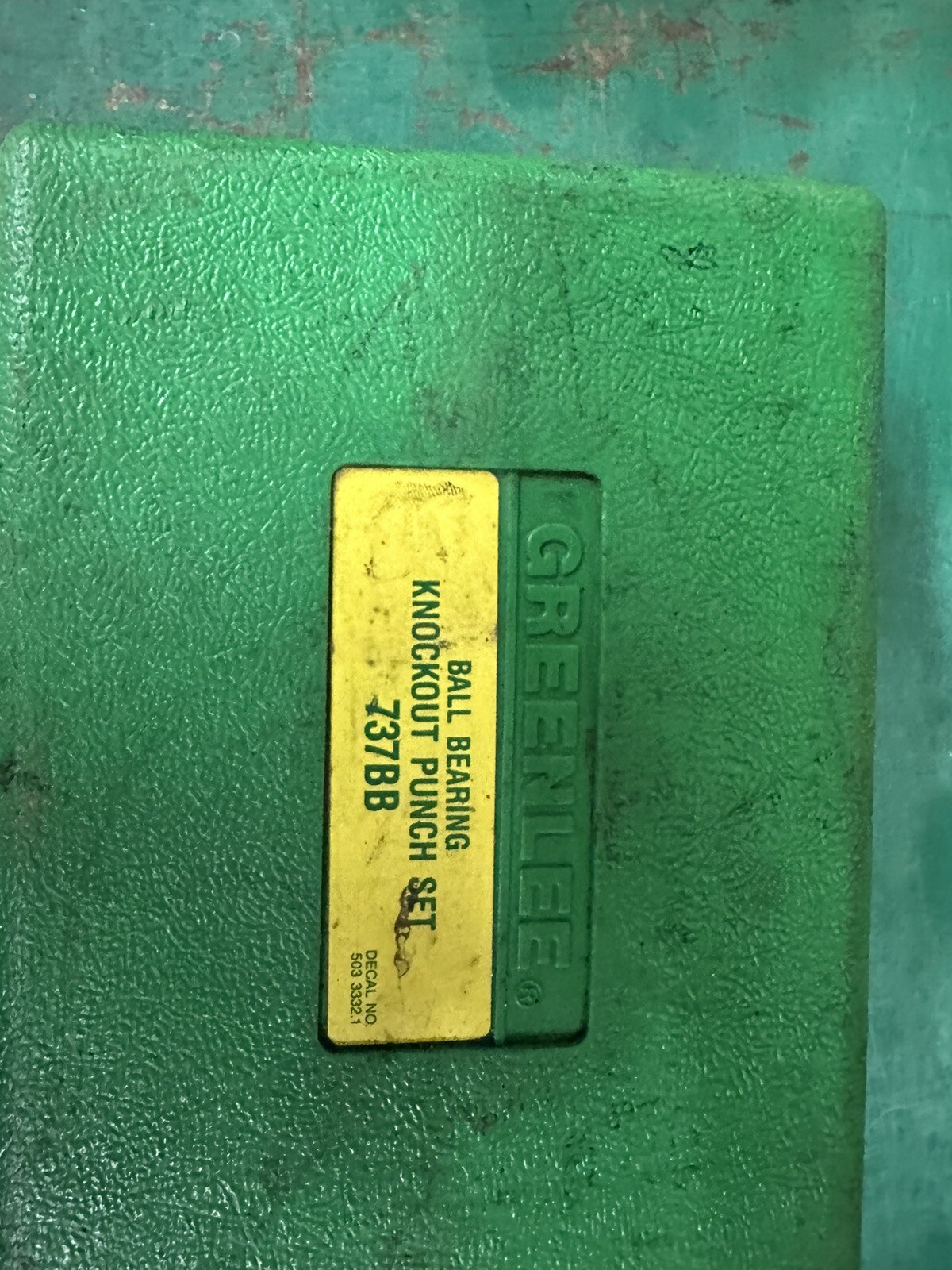 Greenlee 737BB Knockout Punch Set 783310199748 eBay