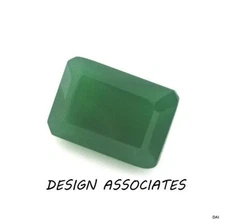8x6 MM EMERALD CUT NATURAL GREEN ONYX  ALL NATURAL AAA 2 PC SET