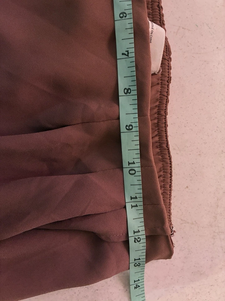 Falda midi envolvente Oak + Fort marrón para mujer talla M cintura alta Foto 4 de 4