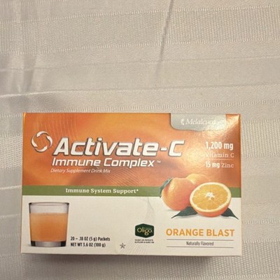 Melaleuca Activate-C 1,200mg Immune Complex Orange Blast Powder 20 Packets