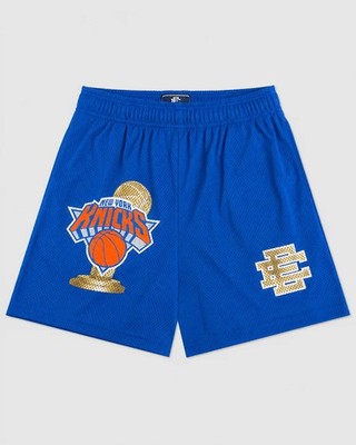 New York Knicks CHAMPIONS Eric Emanuel EE BLUE Shorts Size Medium. PRE-SALE 