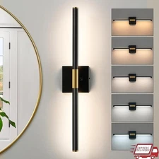 LED Vanity Light Fixtures 5CCT Dimmer Adjustable 360° Rotatable Modern Design US