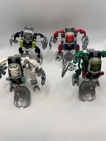 Bionicle Bohrok Kal:  8573 + 8574 + 8575 + 8576 Complete With Krana (No Manual)