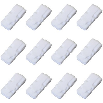 12PCS Plastic Packaging Bags Food Freshness Zipper Sealing Bag Scratch 1.25x0...