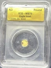 Gold 1/500th Oz. Eagle Head ICG-MS70