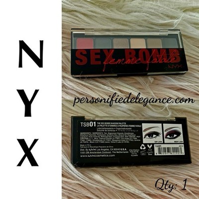 NEW NYX Femme Fatale Sex Bomb 6 Multi Shade Eyeshadow Palette Full Size