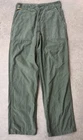 Vintage US Army Pants 28 X 31 OG-107 Type 1 Trousers Sateen 60s Vietnam Military