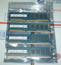 Lot of 4 SK Hynix 4GB 1Rx8 PC3-12800U Memory RAM HMT451U6AFR8C-PB 16GB Total