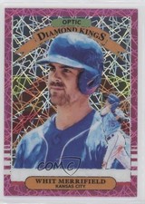 2019 Donruss Optic Diamond Kings Pink Velocity Prizm 8/199 Whit Merrifield 9s4