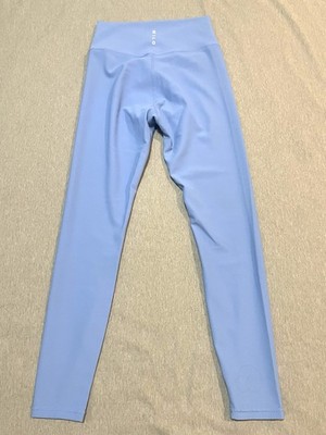 Wilo the Label Ribbed Leggings Sky Blue Medium High Waist Yoga Athleisure