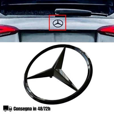 Logo Stemma Baule Posteriore 80mm COMPATIBILE MERCEDES Classe A W176 W177 W204