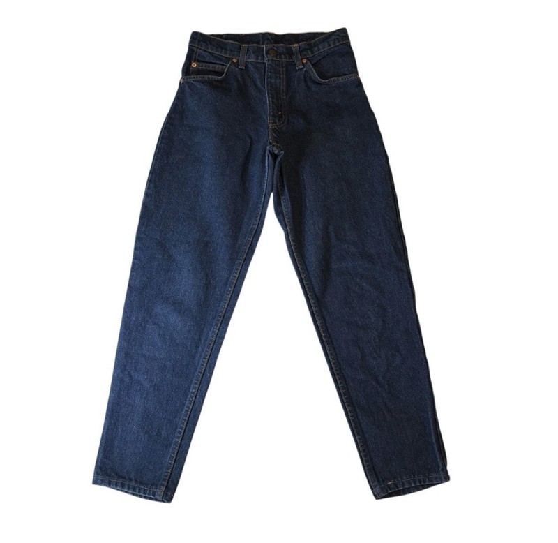 Vintage Levi’s 550 Jeans 29x30 Relaxed Orange Tab Y2K 90s Blue Denim USA