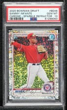 2020 Bowman Draft Chrome Sparkle Refractor Sammy Infante PSA 10 GEM MT n0c