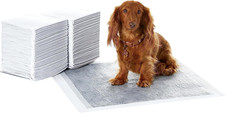 Amazon Basics Carbon Odor Control Dog and Puppy Pee Pads, 5-Layer Leak-Proof Sup