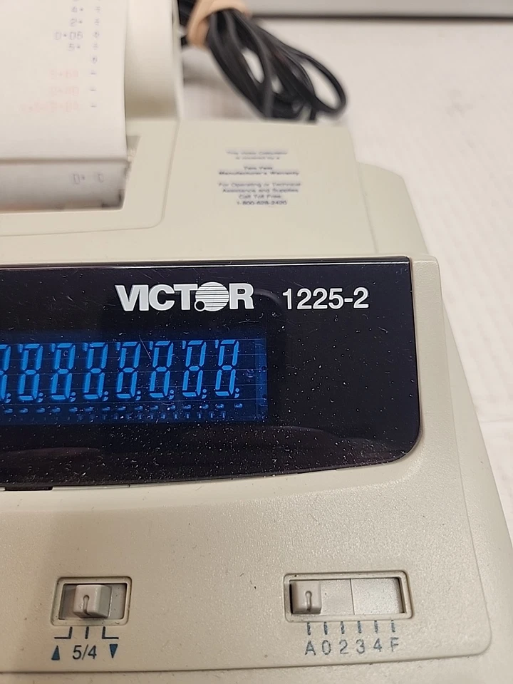 Victor 12 Digit Desktop 2 Color Printing Calculator, 1225-2 - Image 2 of 4