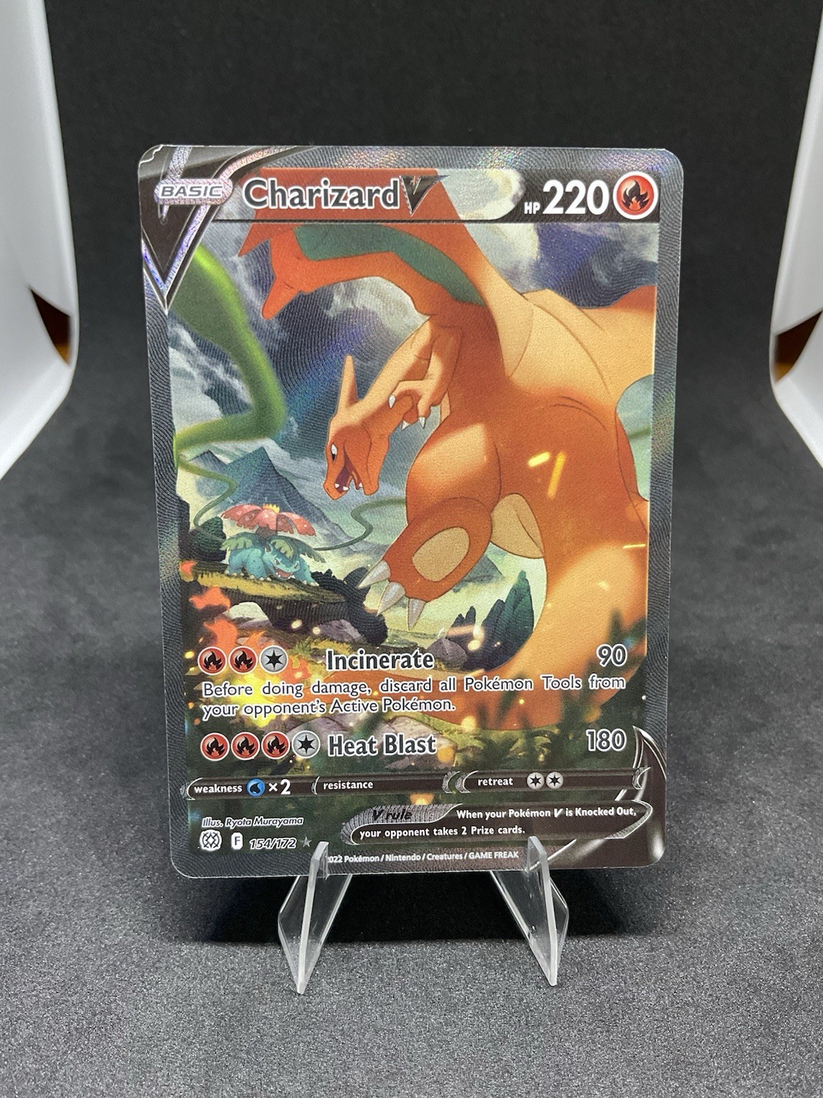 Charizard V (Alternate Full Art) 154/172 Swsh09: Brilliant Stars Holo Pokemon