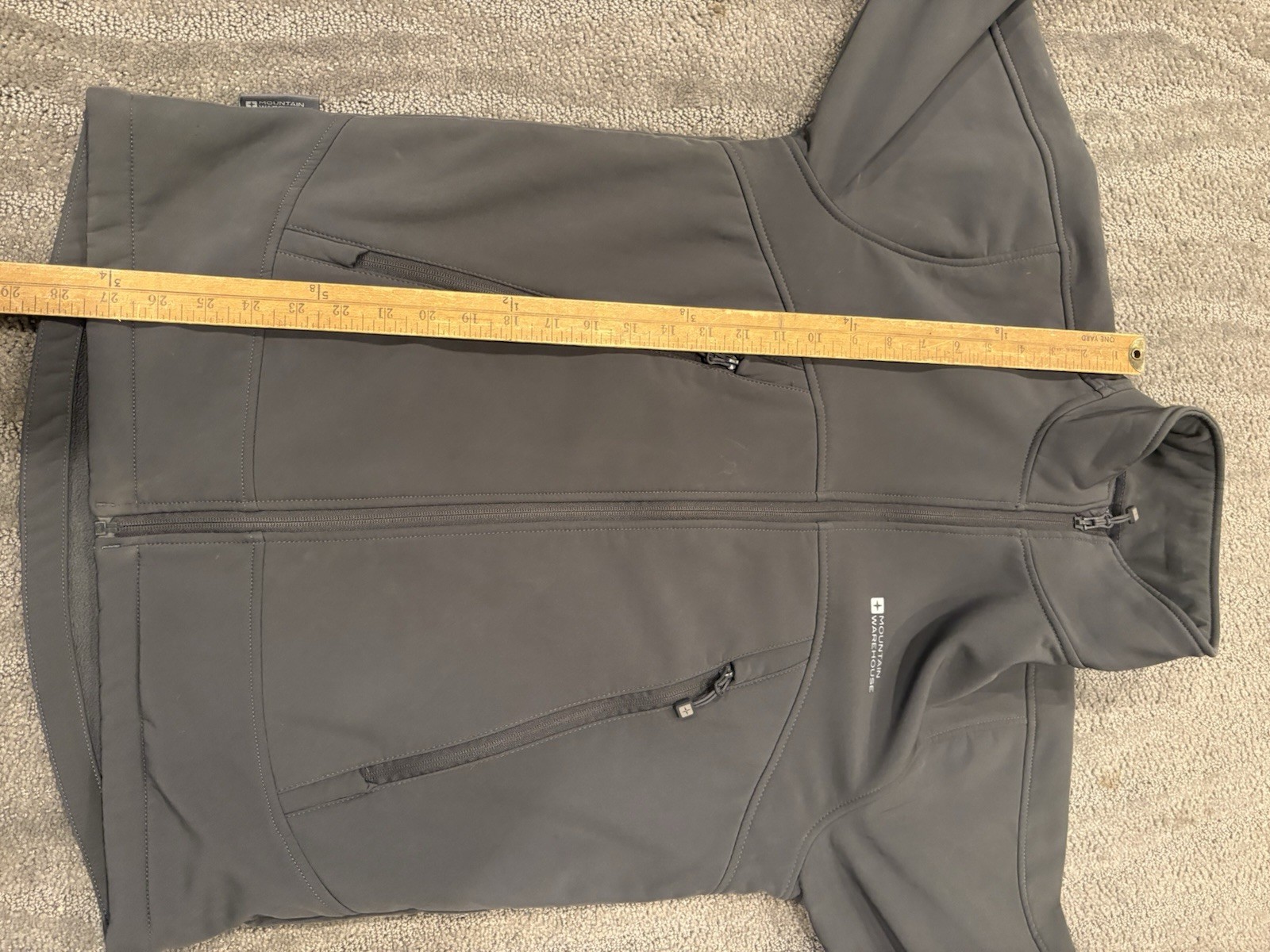 Mountain Warehouse Softshell Jacket Size Gray Wat… - image 11