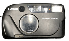 Canon Sure Shot 28 / 48 Zoom Date 35mm Point Shoot Film Camera Powers On Fires