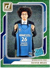 2026 Donruss WNBA #87 Olivia Miles Green Shimmer