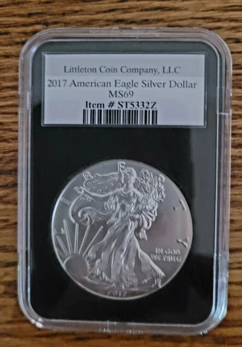2017 (P) US American Silver Eagle Dollar $1 NGC MS69 Mercanti FDOI First Day GEM