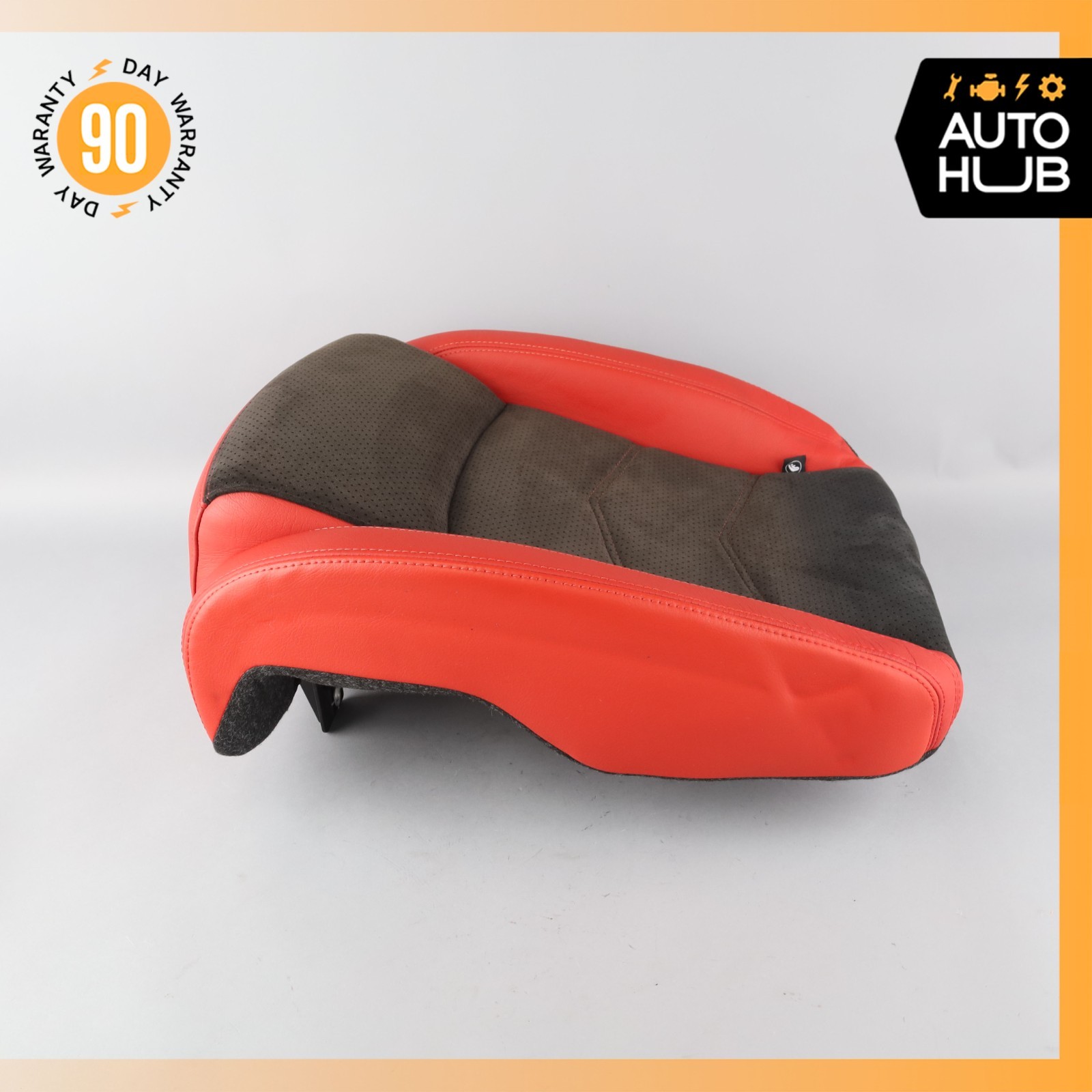 Maserati GranTurismo S M145 Rear Left Bottom Lower Seat Cushion Suede Red OEM