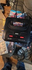 Sega Mega Drive 2 Black Console Controllers And Game (READ DESCRIPTION) WORKING