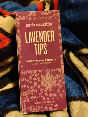 SCHMIDT'S LAVENDER TIPS SENSITIVE SKIN FORMULA DEODORANT STICK 3.25 OZ NEW