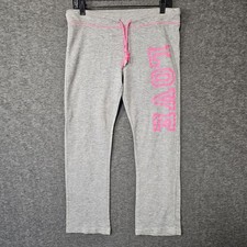 Bobbie Brooks Grey Sweatpants LOVE Logo Women  s Sz Medium