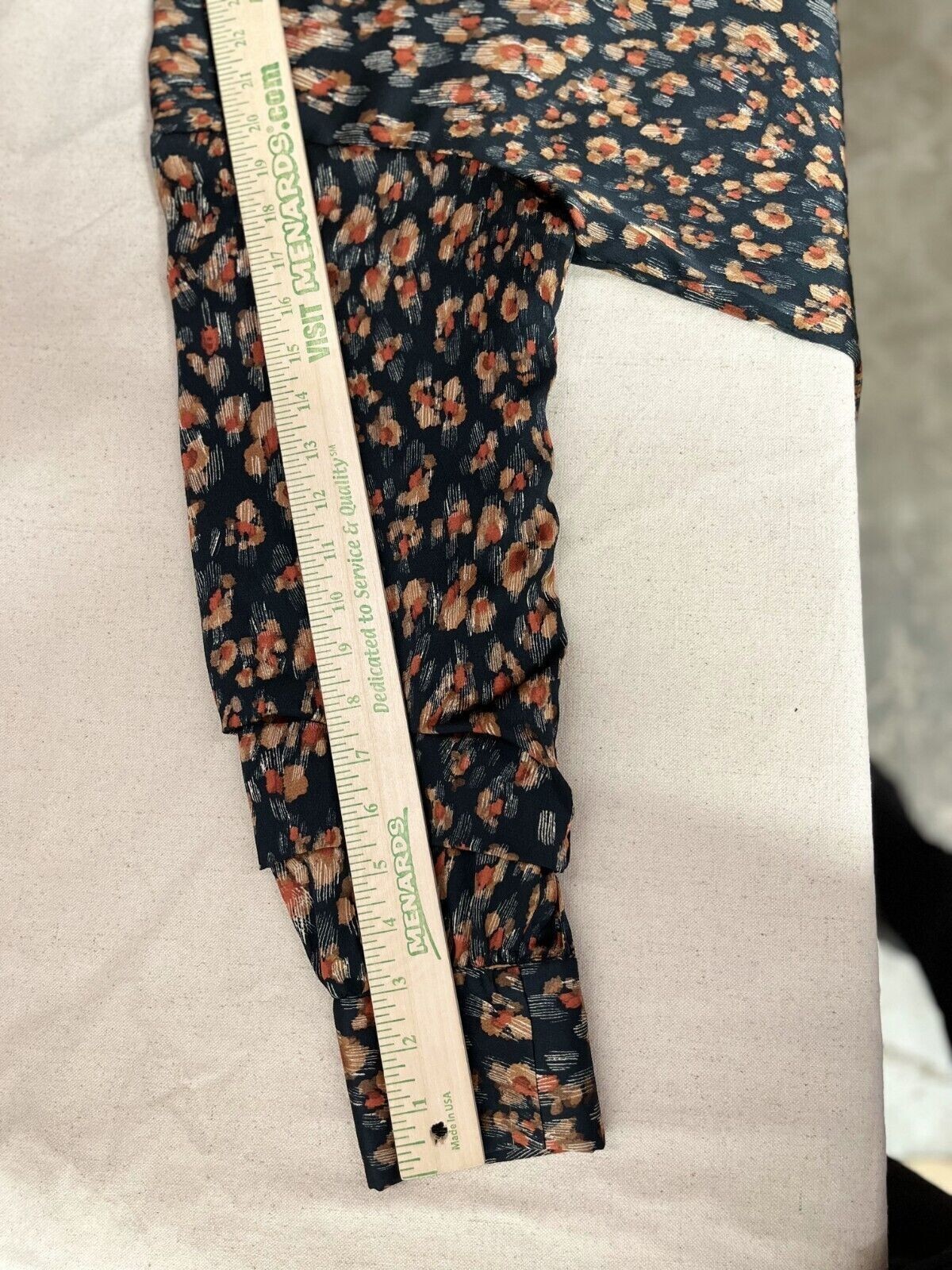 Zara Basic Printed Blouse Women's Size S Black Or… - image 11