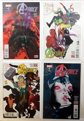 A-Force Lot 4 #4, 5, 6, 7 2016 Marvel She-Hulk Medusa Storm Spider-Woman Comics