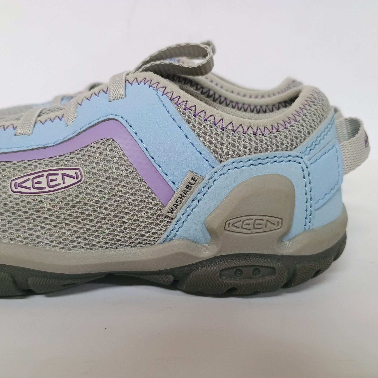 Scarpe da trekking basse KEEN Knotch Tracer Little Kids 13 slip on argento blu
